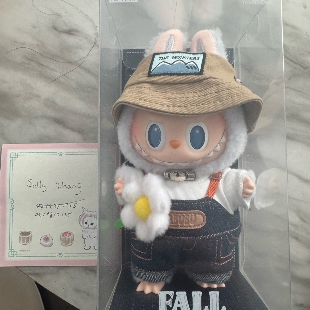 Authentic Labubu fall in wild plush